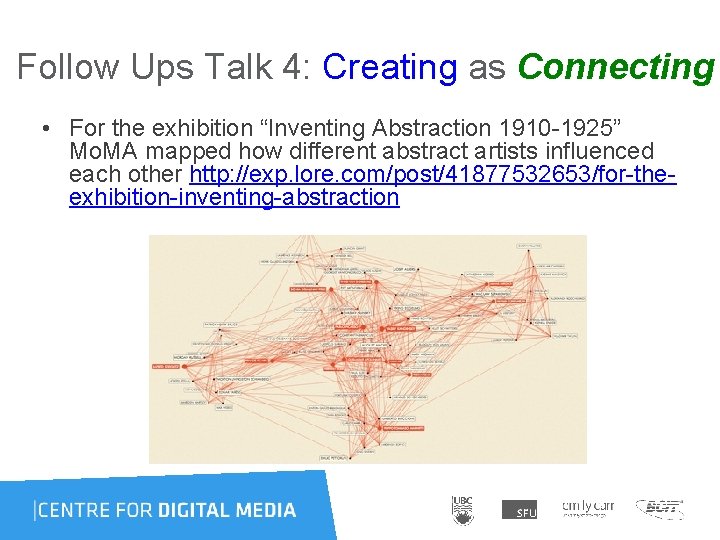 Follow Ups Talk 4: Creating as Connecting • For the exhibition “Inventing Abstraction 1910