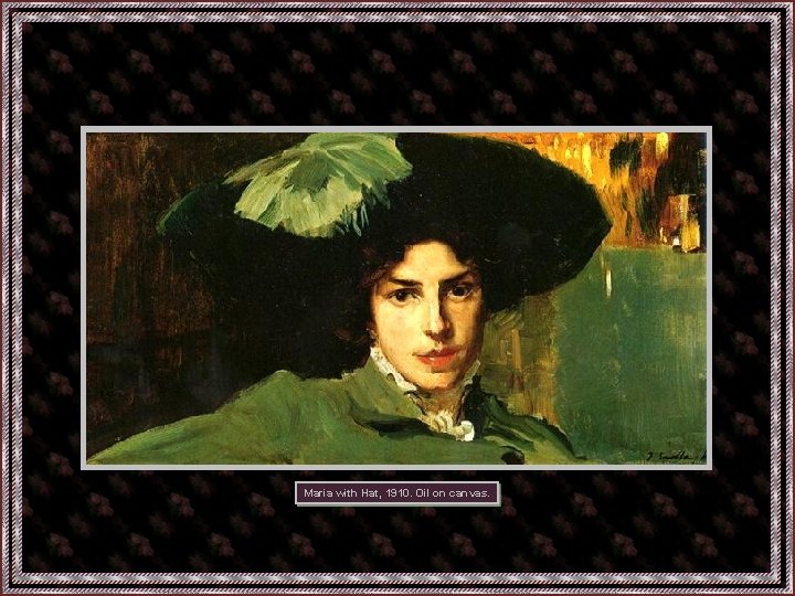 Maria with Hat, 1910. Oil on canvas. Por Anabela 