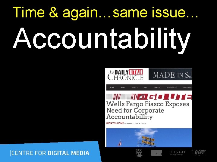 Time & again…same issue… Accountability 