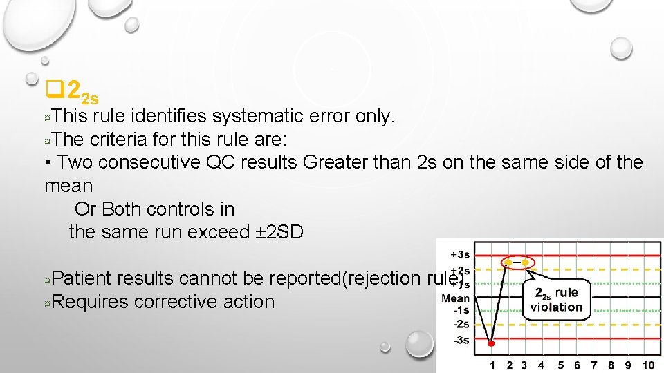 q 22 s ¤This rule identifies systematic error only. ¤The criteria for this rule