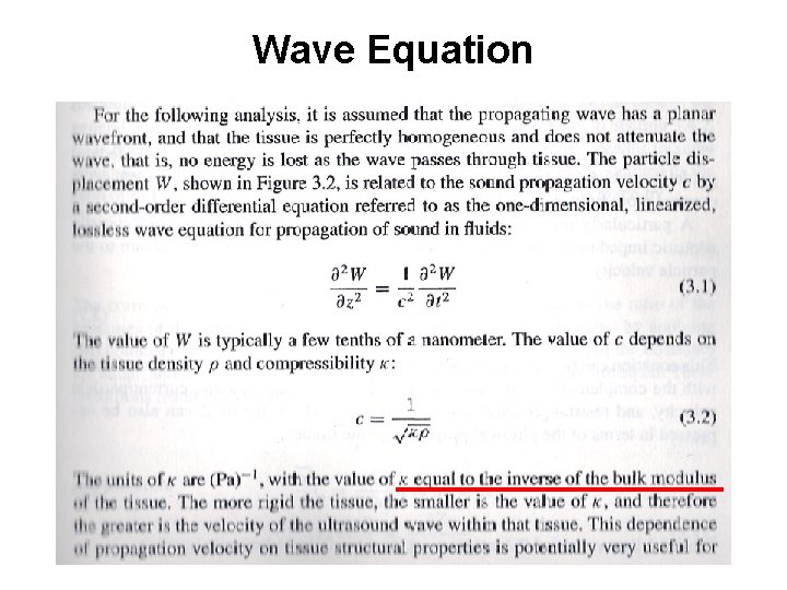 Wave Equation Wave Equation