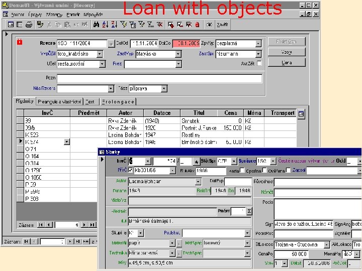 Loan with objects 13 