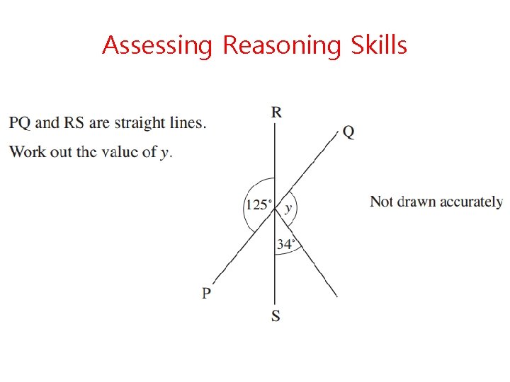 Assessing Reasoning Skills 