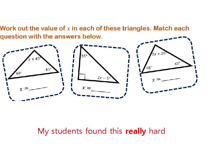 My students found this really hard 