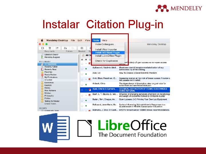 Instalar Citation Plug-in 