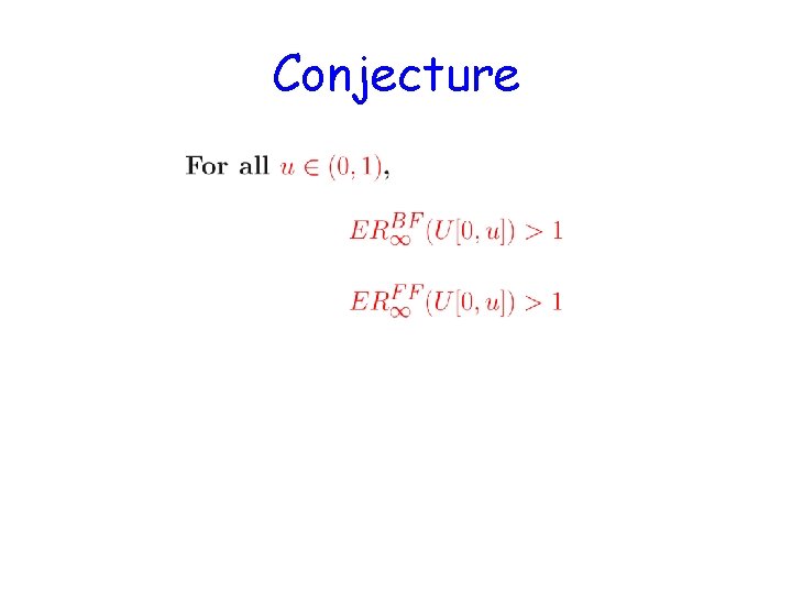 Conjecture 