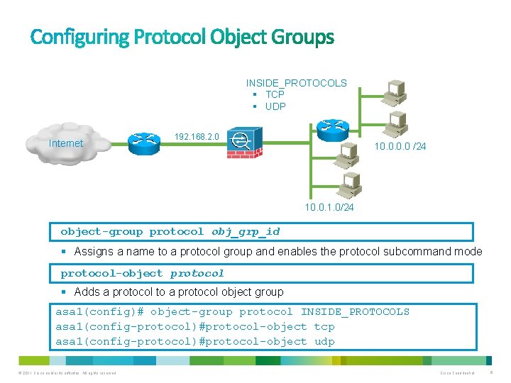 INSIDE_PROTOCOLS § TCP § UDP Internet 192. 168. 2. 0 10. 0 /24 10.