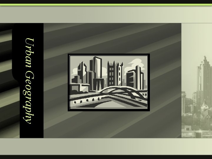 Urban Geography 