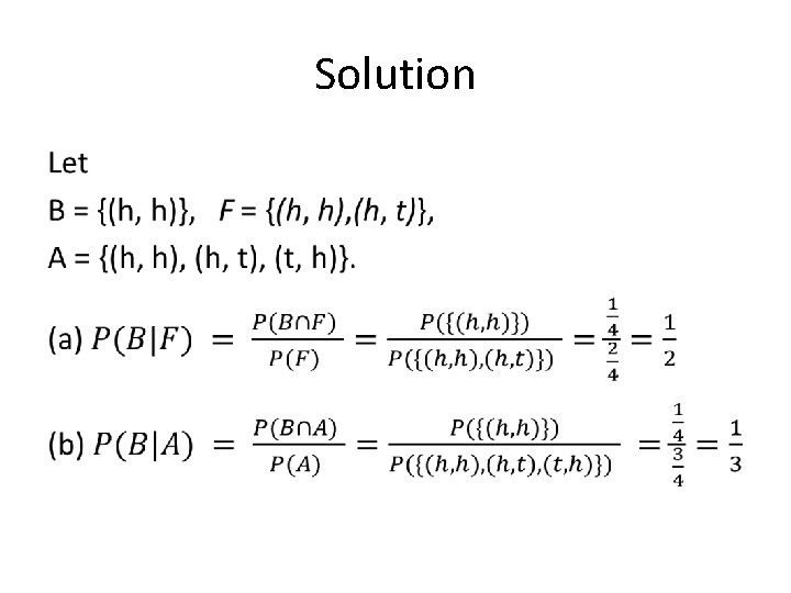 Solution • 