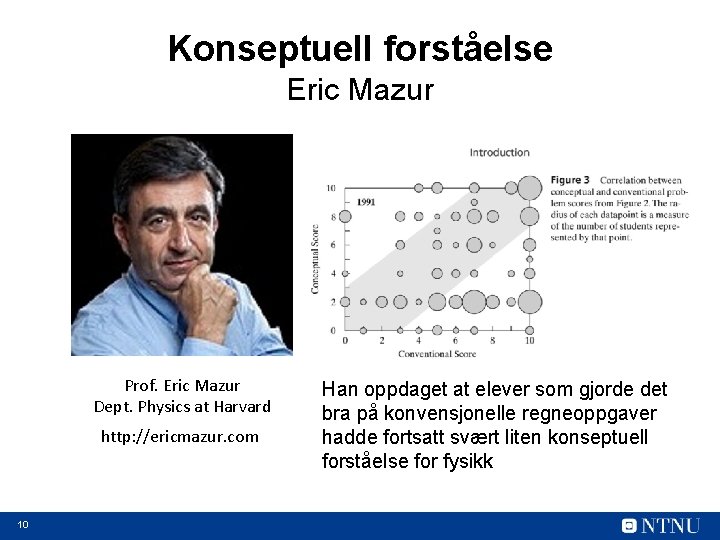Konseptuell forståelse Eric Mazur Prof. Eric Mazur Dept. Physics at Harvard http: //ericmazur. com