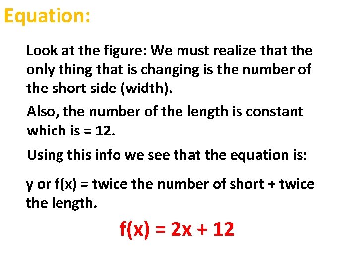 Equation: Look at the figure: We must realize that the only thing that is Equation: Look at the figure: We must realize that the only thing that is