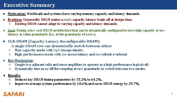 CLRDRAM A LowCost DRAM Architecture Enabling Dynamic CapacityLatency