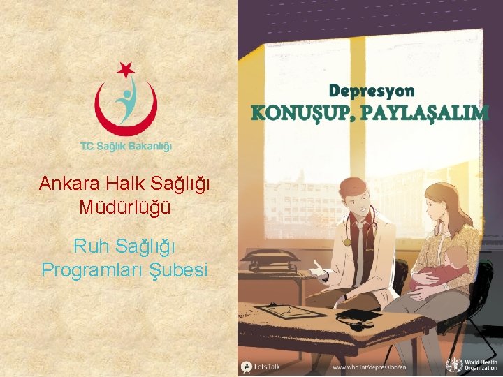 Ankara Halk Sağlığı Müdürlüğü Ruh Sağlığı Programları Şubesi 