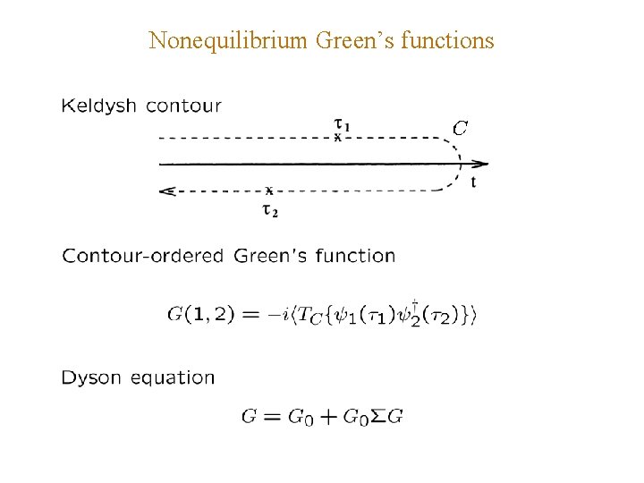 Nonequilibrium Green’s functions 