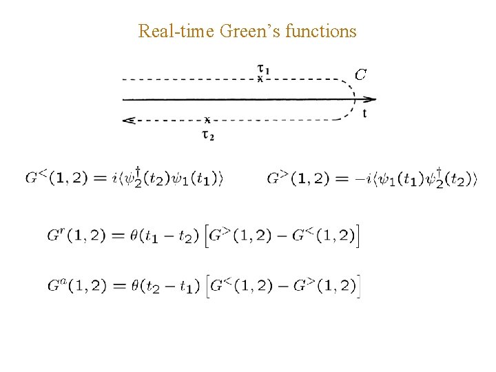 Real-time Green’s functions 