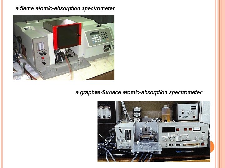 a flame atomic-absorption spectrometer a graphite-furnace atomic-absorption spectrometer: 