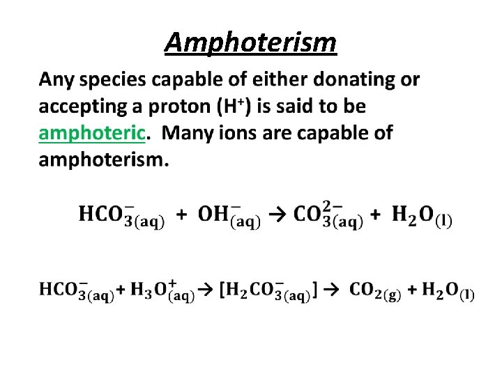 Amphoterism • 