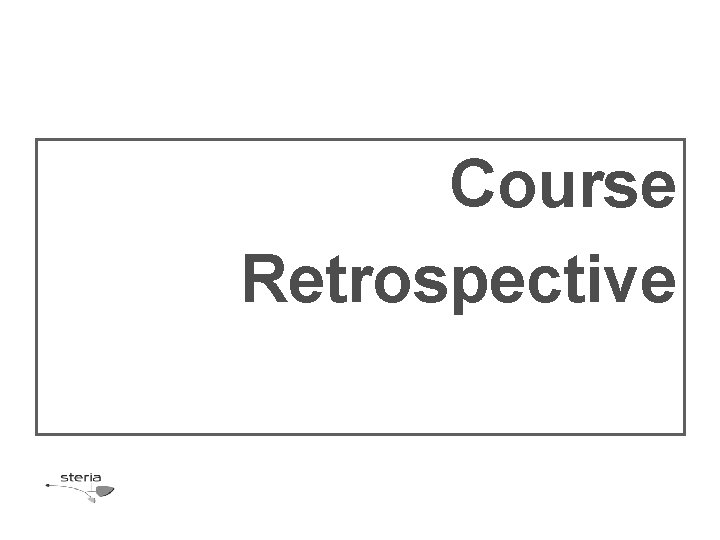 Course Retrospective 
