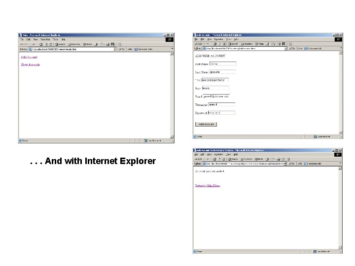 . . . And with Internet Explorer 