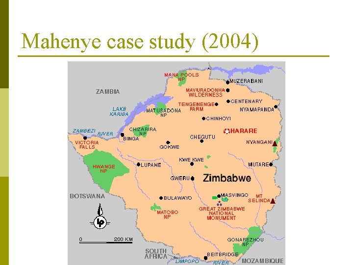 Mahenye case study (2004) 