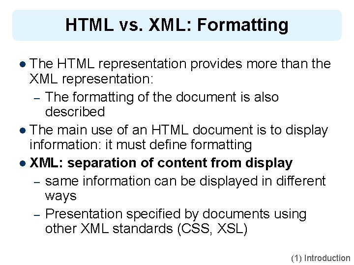 Chapter 2 Structured Web Documents in XML Adapted