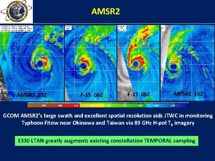 AMSR 2 03 Z F-15 06 Z F-17 08 Z AMSR 2 16 Z