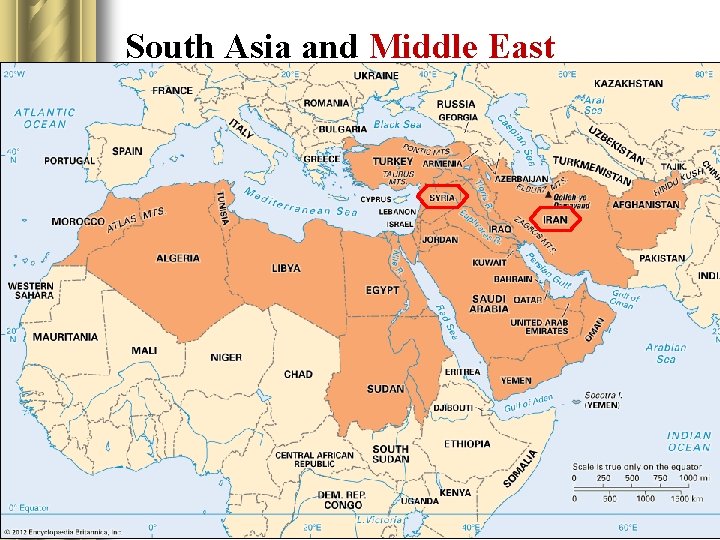 South Asia and Middle East 