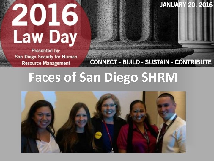 Faces of San Diego SHRM 