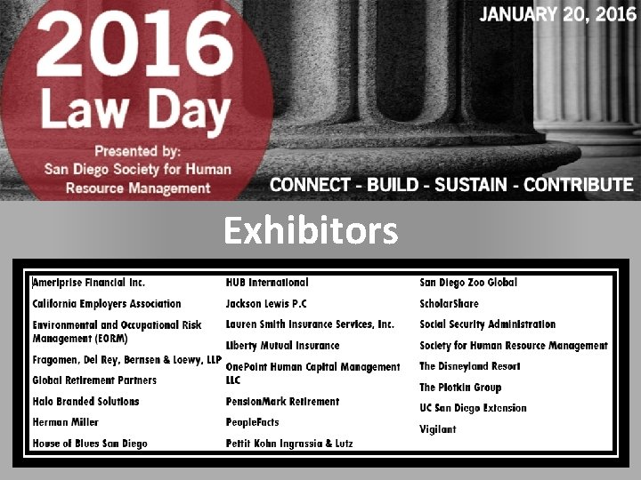 Exhibitors 