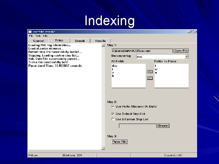 Indexing 
