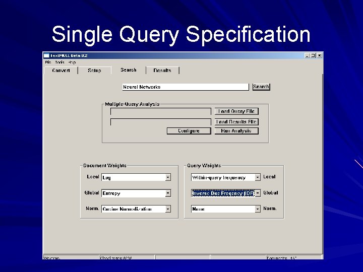 Single Query Specification 