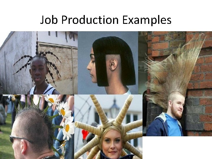 Job Production Examples 