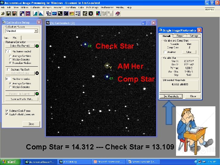 Check Star AM Her Comp Star = 14. 312 --- Check Star = 13.
