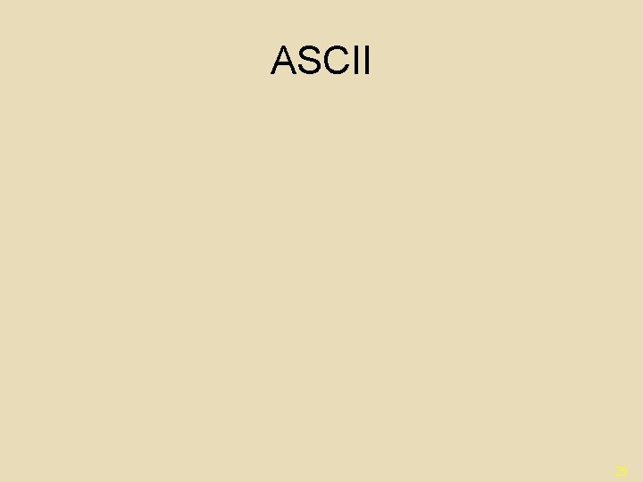 ASCII 25 