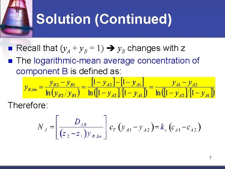 Solution (Continued) n n Recall that (y. A + y. B = 1) y.