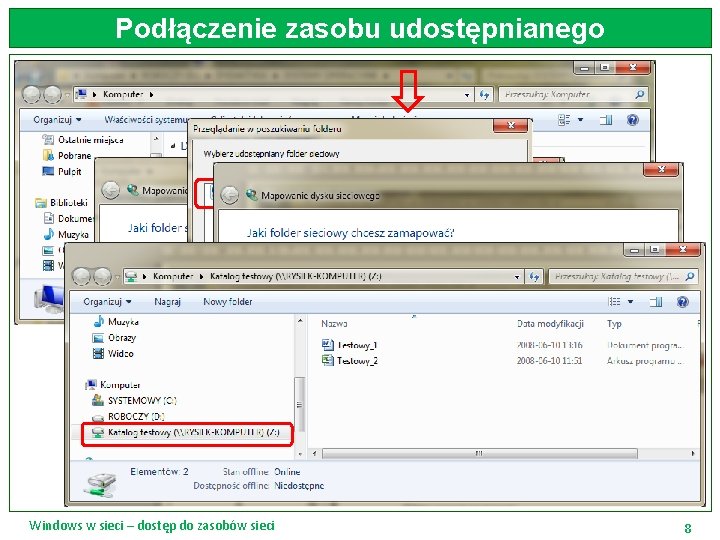 Podłączenie zasobu udostępnianego Windows w sieci – dostęp do zasobów sieci 8 