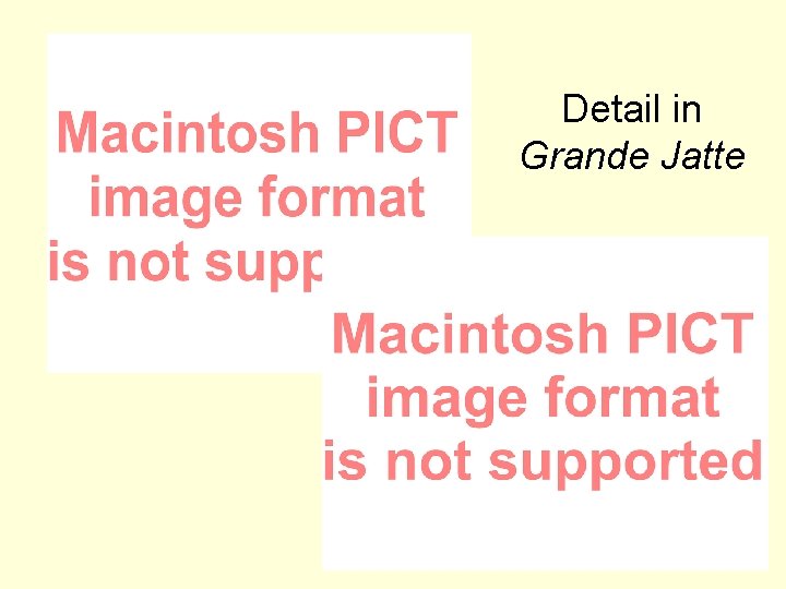 Detail in Grande Jatte 