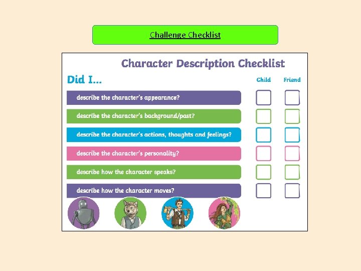 Challenge Checklist 