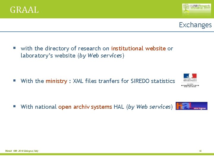 GRAAL Exchanges § with the directory of research on institutional website or laboratory’s website