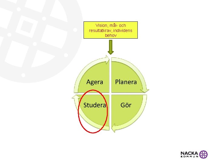 Vision, mål- och resultatkrav, individens behov 