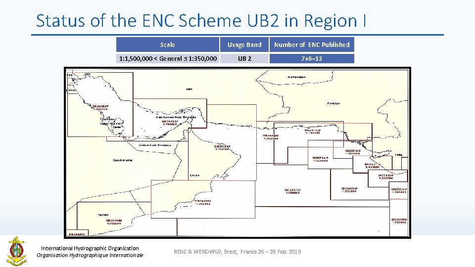 Status of the ENC Scheme UB 2 in Region I Scale Usage Band Number