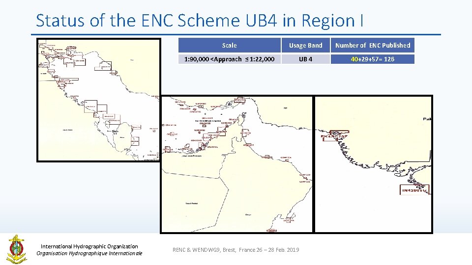 Status of the ENC Scheme UB 4 in Region I International Hydrographic Organization Organisation