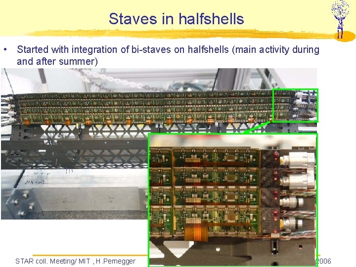Staves in halfshells • Started with integration of bi-staves on halfshells (main activity during