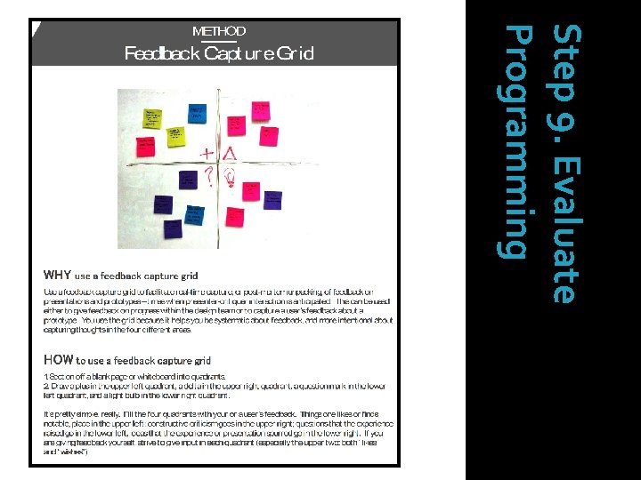 Step 9. Evaluate Programming 