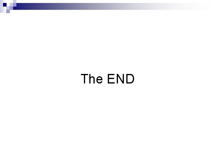 The END 
