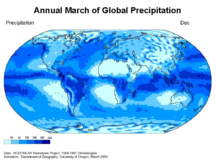 Annual March of Global Precipitation 