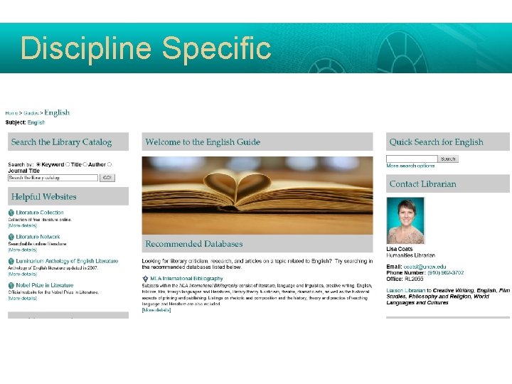 Discipline Specific 