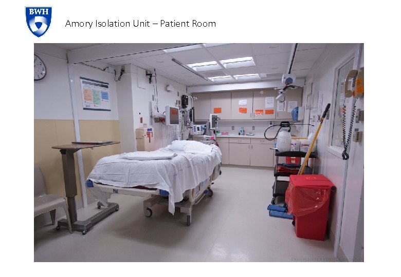 Amory Isolation Unit – Patient Room 