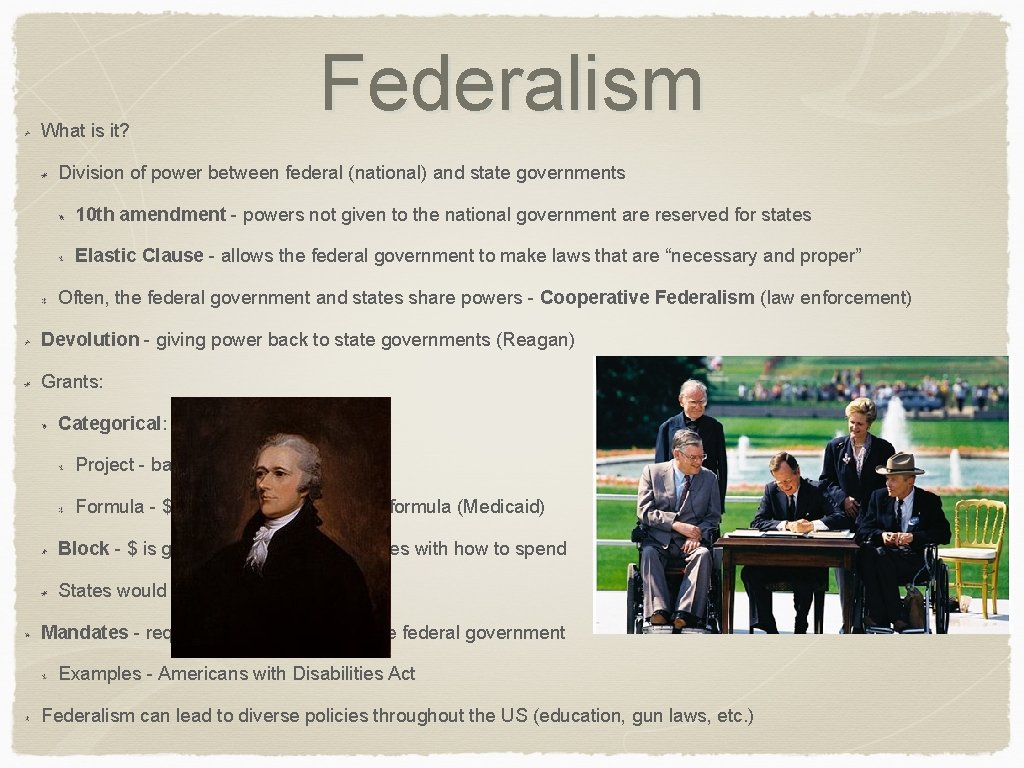 What is it? Federalism Division of power between federal (national) and state governments 10