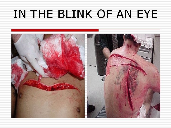 IN THE BLINK OF AN EYE 